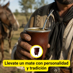 MATE CAMIONERO CALABAZA VIROLA ACERO - buy online