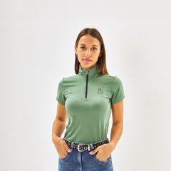 CHOMBA "QUARTER" ENTRENAMIENTO VERDE - comprar online
