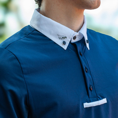 CHOMBA "ARAMIS" AZUL MARINO - tienda online