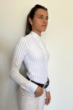 CHOMBA CONCURSO MUJER CORTE CAMISA MANGAS LARGAS "CALI"
