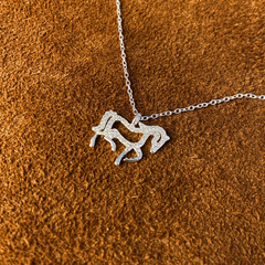Collar plata 925 caballo