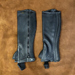 Polainas elastizadas de cuero "Pro Line"