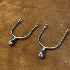 Espuela Acero Inox. Bolita Metal Entera Madoc - comprar online
