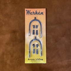 SET DE ESPUELAS PLASTICAS EQUITACION CON PIJUELOS INTERCAMBIABLES