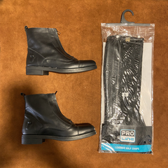 COMBO BOTAS CUERO Y POLAINAS ADULTO - comprar online