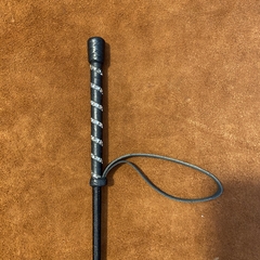 Fusta salto nylon grip de cuero con strass - Tiendaegua