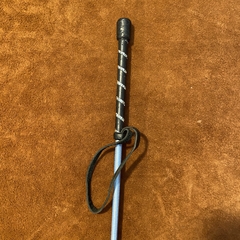 Fusta salto nylon grip de cuero con strass