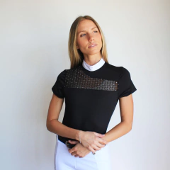 CHOMBA "JULIE" STRASS NEGRO - comprar online