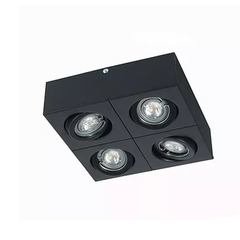 Plafón Dicroico de 4 luces gu10