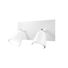 Aplique blanco campanita de dos luces