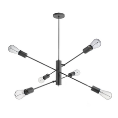 Colgante explosión de 6 luces