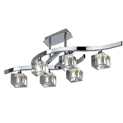 Plafon Cuadrax de 6 Luces