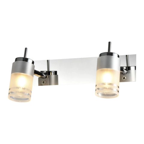 Aplique de Pared 2 Luces G9 - Cromo con Difusores Acrílicos - Interior