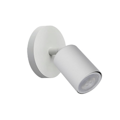 Aplique cilindro moderno de una luz blanco