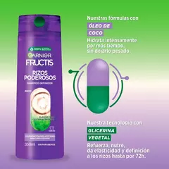 Fructis Rizos Poderosos Shampoo X350ml - comprar online