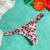 bikini cola less animal print