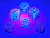 Chessex - Gemini Luminary - 12mm d6 - Gel Green-Pink/blue (36 Dice) en internet