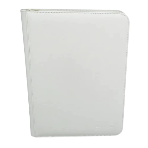 Ultra Pro - 9 Pocket PRO Binder Zippered Vivid - White