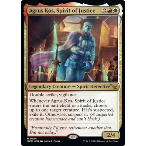 Agrus Kos, Spirit of Justice
