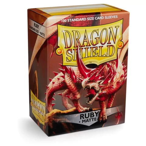 Dragon Shield - Matte Sleeves - Ruby x100