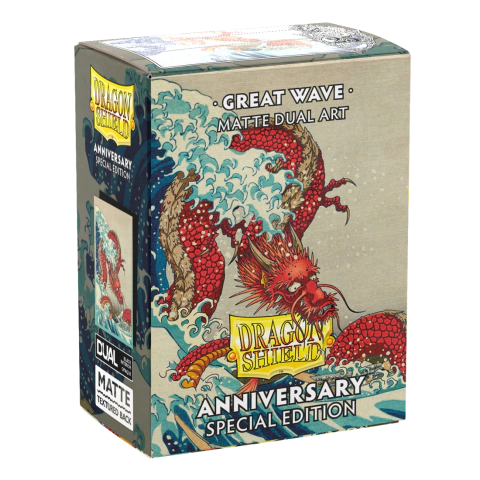 Dragon Shield - Dual Matte Art Metallic Sleeves - Great Wave