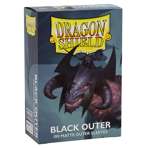 Dragon Shield - Outer Sleeves - Black Matte x100