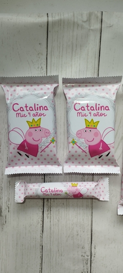 Golosinas Personalizadas para 10 chicos "Peppa Hada"