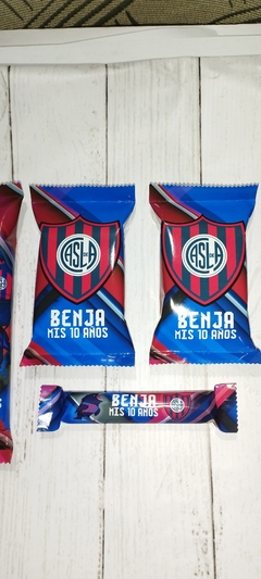 Golosinas Personalizadas para 10 chicos "San Lorenzo"