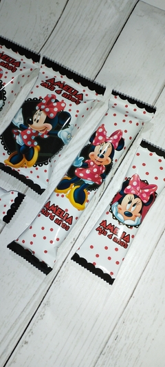 Golosinas Personalizadas para 10 chicos "Minnie roja" en internet
