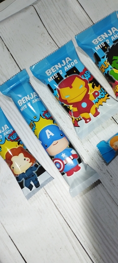 Golosinas Personalizadas para 10 chicos "Super Héroes Bebe" - comprar online