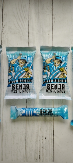 Golosinas Personalizadas para 10 chicos "Racing club"