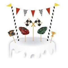 Decoracion para tortas "CARRERAS DE AUTOS"