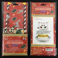 Decoracion para tortas "CARRERAS DE AUTOS" - comprar online