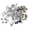 Confetti CIRCULOS Y ESTRELLAS PLATEADOS