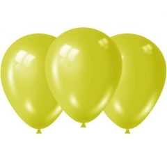 Globos metalizados x10 unidades "AMARILLO"