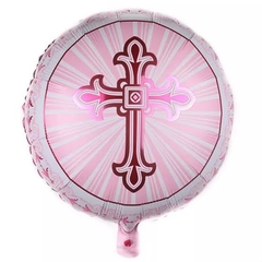 GLOBO COMUNIÓN ROSA 45cm
