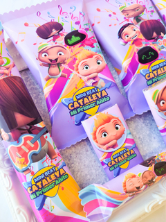 Golosinas Personalizadas para 10 chicos "Mini Beat Power Rockers Nena" - comprar online