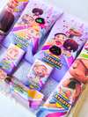 Golosinas Personalizadas para 10 chicos "Mini Beat Power Rockers Nena"