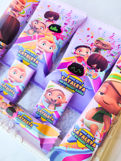 Golosinas Personalizadas para 10 chicos "Mini Beat Power Rockers Nena"