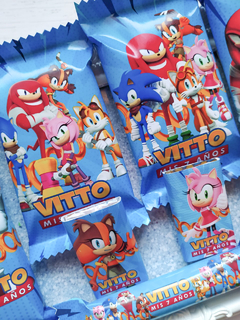 Golosinas Personalizadas para 10 chicos "Sonic" en internet
