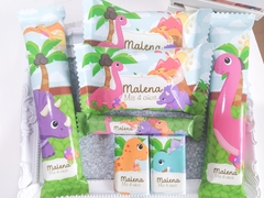 Golosinas Personalizadas para 10 chicos "Mini Dino Nena"