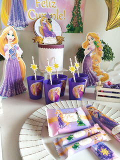 Golosinas Personalizadas Rapunzel Enredados para 10 chicos - Boom Candy Bar y mas!