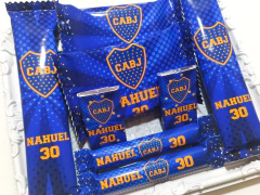 Golosinas Personalizadas Futbol Boca Juniors para 10 chicos - comprar online