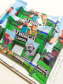 Golosinas Personalizadas Minecraft para 10 chicos - tienda online