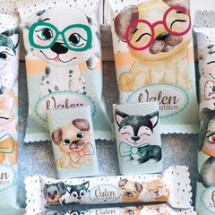 Golosinas Personalizadas para 10 chicos "PERRITOS" - comprar online