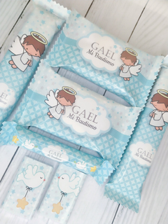 Golosinas Personalizadas para 10 chicos BAUTISMO NENE
