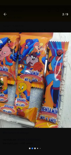 Golosinas Personalizadas para 10 chicos "Space jam" - comprar online