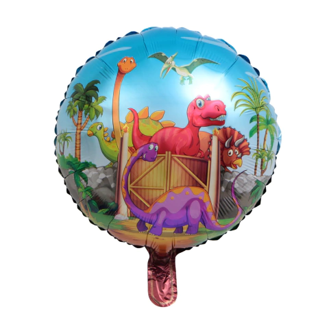 GLOBO DINOSAURIOS 18' DINOS COLORES (45cm)