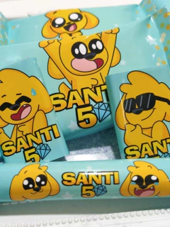 Golosinas Personalizadas para 10 chicos "Diamantito Mikecrack" - comprar online
