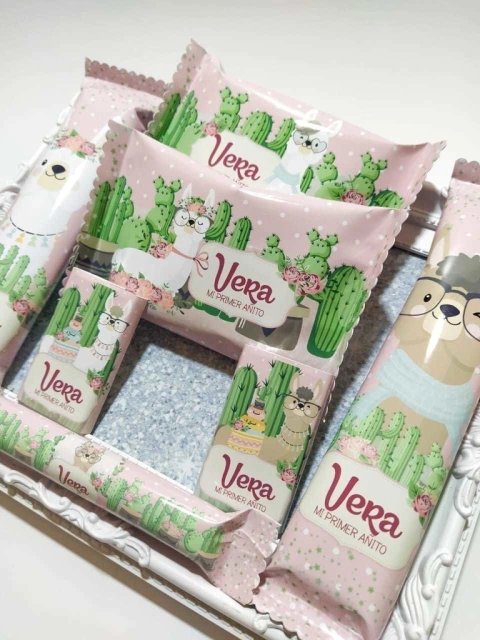 Golosinas Personalizadas para 10 chicos "Llama"